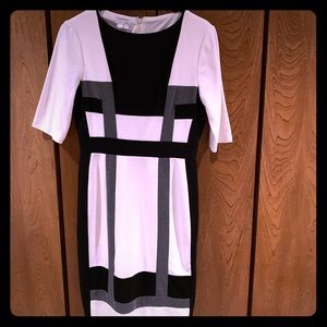 White/Black/Grey Women’s Dress Size 10